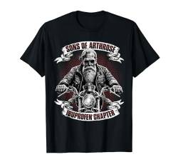 Sons of Arthrose - Ibuprofen Chapter Biker Motorradfahrer T-Shirt von Lustiger Biker Spruch für den alten Mann