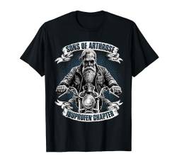 Sons of Arthrose Ibuprofen Chapter Biker Motorradfahrer T-Shirt von Lustiger Biker Spruch für den alten Mann