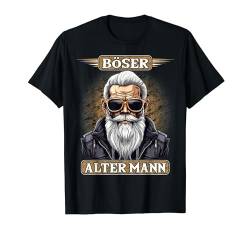 Böser alter Mann Herren Motorrad Biker Sarkasmus T-Shirt von Lustiger Sarkasmus Spruch