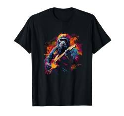 Gorilla spielt Gitarre I Affe mit Gitarre T-Shirt von Lustiger Spruch I Tiere & Spaß I Damen & Herren