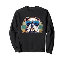 Hund mit Sonnenbrille Geschenk I Bulldogge mit Sonnenbrille Sweatshirt von Lustiger Spruch I Tiere & Spaß I Damen & Herren