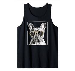 Hund mit Sonnenbrille Geschenk I Französische Bulldogge Tank Top von Lustiger Spruch I Tiere & Spaß I Damen & Herren