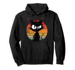 Schwarze Katze Lustig Geschenk Katzenliebhaber I böse katze Pullover Hoodie von Lustiger Spruch I Tiere & Spaß I Damen & Herren