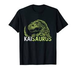 Kai Saurus Personalisierter Name Dinosaurier T-Rex T-Shirt von Lustiges Dinosaurier T-Rex Namens Geschenk