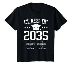 Kinder Schulkind Abitur 2035 Einschulung Schulstart Grundschule T-Shirt von Lustiges Einschulungs Geschenk Schulkind 2023