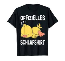 Offizielles Schlafshirt Küken Pyjama Schlafanzug Bauern T-Shirt von Lustiges Küken Bauern Hühner Landwirt Geschenk +