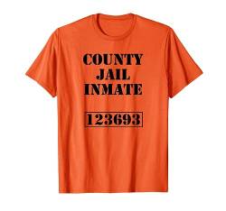 Knast Gefängnis Karneval Kostüm Jail Insasse T-Shirt von Lustiges Shirt Verbrecher Verkleidung