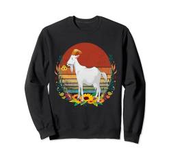 Vintage lustige Ziegen Bauernhoftier Retro lustige Ziege Sweatshirt von Lustiges süßes Ziegen-Bandana für Ziegenliebhaber