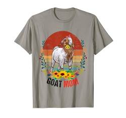 Vintage lustige Ziegenmama Nutztier Ziege T-Shirt von Lustiges süßes Ziegen-Bandana für Ziegenliebhaber
