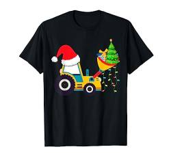 Weihnachtsoutfit Bagger Truck Weihnachtsbaum Christmas T-Shirt von Lustiges weihnachts tshirt weihnachten outfit