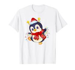 Weihnachtsshirt Damen Herren Kinder Pinguin Weihnachten Xmas T-Shirt von Lustiges weihnachts tshirt weihnachten outfit