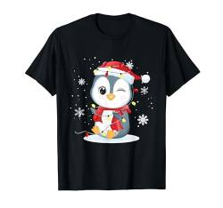 Weihnachtsshirt Damen Kinder Niedliches Pinguin Weihnachten T-Shirt von Lustiges weihnachts tshirt weihnachten outfit