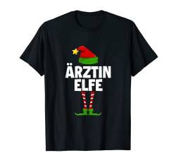 Familie Weihnachtsoutfit Partnerlook Weihnachten Ärztin Elfe T-Shirt von Lustigies Weihnachtsgeschenk Weihnachtsshirt Xmas