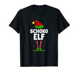 Weihnachts Tshirt Outfit Dame Herr Weihnachten Schoko Elf T-Shirt von Lustigies Weihnachtsgeschenk Weihnachtsshirt Xmas