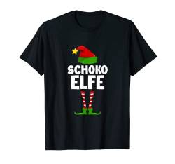 Weihnachts Tshirt Outfit Dame Herr Weihnachten Schoko Elfe T-Shirt von Lustigies Weihnachtsgeschenk Weihnachtsshirt Xmas