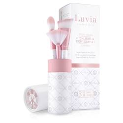Highlight & Contour Pinselset Luvia, 3 Kosmetikpinsel im Set, Vegane Schminkpinsel von Luvia Cosmetics