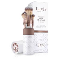 Make-Up Pinselset Luvia, Daily Essentials Brush Set, Puder- Und Augenpinsel Im Set, 5 Vegane Kosmetikpinsel von Luvia Cosmetics