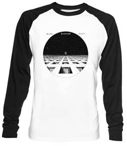 Blue Oyster Cult 1972 Unisex Weiß Baseball T-Shirt Herren Damen Baseball T-Shirt von Luxogo