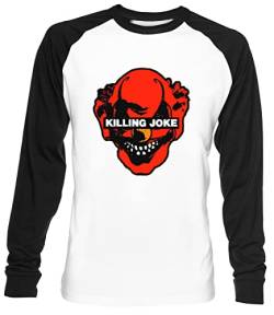 Killing Joke Unisex Weiß Baseball T-Shirt Herren Damen Baseball T-Shirt von Luxogo