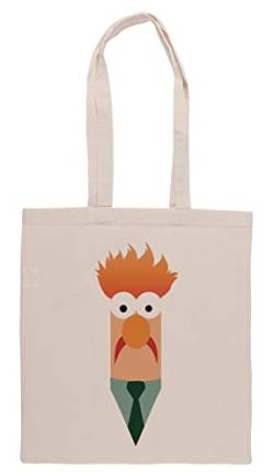 Luxogo Becher Die Muppet-Show Einkaufstasche Groceries Beige Shopping Bag von Luxogo