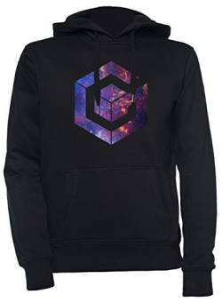 Luxogo Galaxis Würfel Unisex Schwarz Kapuzenpullover Herren Damen Unisex Black Hoodie Men's Women's XXXL von Luxogo