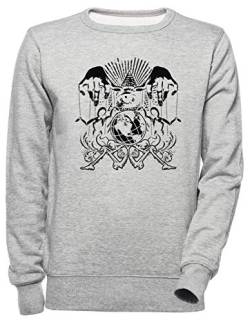 Luxogo Illuminaten Puppets Unisex Grau Jumper Sweatshirt Herren Damen Unisex Grey Jumper Men's Women's von Luxogo