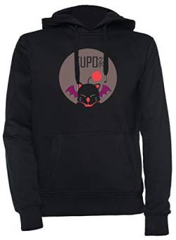 Luxogo Kupo!! Unisex Schwarz Kapuzenpullover Herren Damen Unisex Black Hoodie Men's Women's XXL von Luxogo