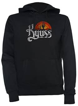 Luxogo Kyuss Music Group Unisex Schwarz Kapuzenpullover Herren Damen Unisex Black Hoodie Men's Women's XS von Luxogo