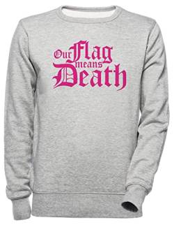 Luxogo Our Flag Means Death Unisex Grau Jumper Sweatshirt Herren Damen Unisex Grey Jumper Men's Women's von Luxogo