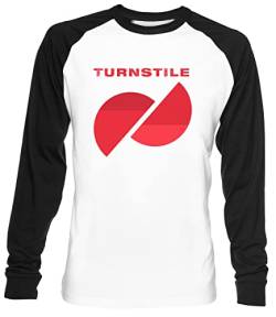 Turnstile Hardcore Unisex Weiß Baseball T-Shirt Herren Damen Baseball T-Shirt von Luxogo