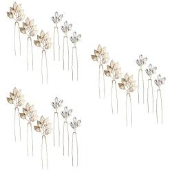 Luxshiny 18 Stk Brautkopfschmuck Für Die Hochzeit Kristall Blatthaar Hochzeit Kopfschmuck Kopfschmuck Goldenes Haar Haarkamm-accessoire Für Den Abschlussball Empfindlich Brautjungfer Baotou von Luxshiny