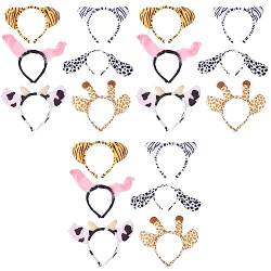 Luxshiny 18 Stk Verzierte Stirnbänder Für Damen Haarreifen Haarbänder Für Tierkostüme Partygeschenke Für Frauen Tier-cosplay-stirnband Stirnband Für Waldtiere Haarband Fräulein Schal Hase von Luxshiny