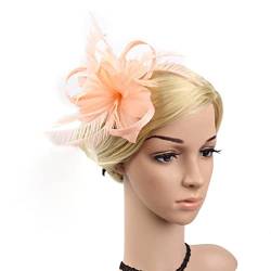 Luxshiny 1Stk Haarklammer Fascinator Stirnband Haarspangen für Mädchen Faszinator Hüte haarschmuck Haar Klammern Seitenclip Rose Brosche Hutclip Zubehör Frau Kopfbedeckung von Luxshiny