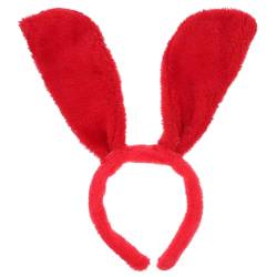 Luxshiny 1Stk Stirnband mit Tierohren halloween haarreif halloween headband Bilden Teenager-Mädchen-Kleidung Festival-Haarschmuck frauen stirnband Abschlussball Kopfbedeckung Polyester rot von Luxshiny