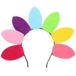 Luxshiny Sonnenblumen-Stirnband Blumenkrone Kopfschmuck Damen Süßer Blumen-Haarreif Haarband Boho-Urlaub Hippie-Party Dekoration Cosplay Kostüm Haarkranz-Accessoires von Luxshiny