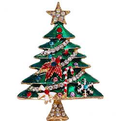 Weihnachten Emaille Brosche Weihnachtsbaum -metallnadel Mode Schmuck Geschenk Für Frauen Frohe Weihnachtsdekor Geschenke Pullover Mantel Accessoires von Luxylei