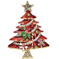 Weihnachten Emaille Brosche Weihnachtsbaum -metallnadel Mode Schmuck Geschenk Für Frauen Frohe Weihnachtsdekor Geschenke Pullover Mantel Accessoires von Luxylei