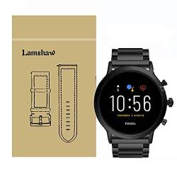 LvBu Armband Kompatibel mit Fossil Carlyle HR, Classic Edelstahl Uhrenarmband für Fossil Gen 5 Carlyle HR Smartwatch (Schwarz) von LvBu