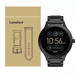 LvBu Armband Kompatibel mit Fossil Q Venture Gen 4, Classic Edelstahl Uhrenarmband für Fossil Q Venture Gen 4 / Fossil Q Venture Gen 3 Smartwatch (Schwarz) von LvBu