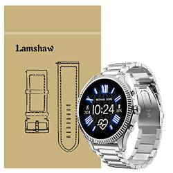 LvBu Armband Kompatibel mit Michael Kors Lexington 2, Classic Edelstahl Uhrenarmband für MK Lexington 2 Smartwatch (Silber) von LvBu