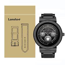 LvBu Armband Kompatibel mit Michael Kors Sofie, Classic Edelstahl Uhrenarmband für Michael Kors Access Sofie Smartwatch (Schwarz) von LvBu