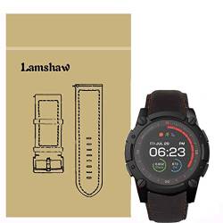 LvBu Armband Kompatibel mit PowerWatch 2, Quick Release Leder Classic Ersatz Uhrenarmband für Matrix PowerWatch 2 Smartwatch (Coffee) von LvBu