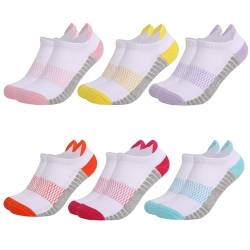 Lxweimi 6 Paar Sneaker Socken Damen 35-38 39-42 Baumwolle Sportsocken Atmungsaktiv Wandersocken Laufsocken (DE/NL/SE/PL, Numerisch, 35, 38, Regular, Regular, Mehrfarbig-1) von Lxweimi