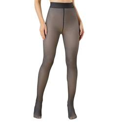 Lxweimi Thermostrumpfhosen für damen,Gefütterte Strumpfhose,Strumpfhosen Damen Winter (DE/NL/SE/PL, Alphanumerisch, S, M, Regular, Regular, Schwarz Durchsichtig 200g) von Lxweimi