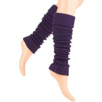 Lycille Beinstulpen 1 Paar Beinstulpen für Frauen aus Wolle mit Zopfmuster Overknees (1 Paar, 1 Paar bestehend aus zwei Stulpen) Universalgröße, 36-40 cm Umfang, Feinstrick, ohne Fuß von Lycille