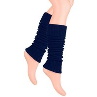 Lycille Beinstulpen 1 Paar Beinstulpen für Frauen aus Wolle mit Zopfmuster Overknees (1 Paar, 1 Paar bestehend aus zwei Stulpen) Universalgröße, 36-40 cm Umfang, Feinstrick, ohne Fuß von Lycille