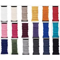 Lycille Beinstulpen elegante Beinstulpen für Frauen aus Baumwolle in vielen Farben (1 Paar) Beinwärmer, mit Streifenmuster, Feinstrick von Lycille