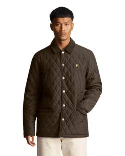 Lyle & Scott Gesteppte Jacke Herren | Steppjacke Herren Knopfverschluss aus Nylon | Wattierte Herren Jacke ohne Kapuze | XS-XXL von Lyle & Scott