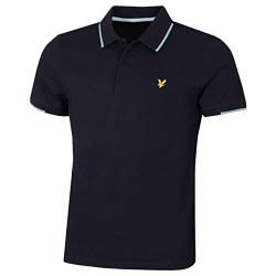 Lyle & Scott Herren Andrew Feuchtigkeit Golf-Polo-Hemd - Marine - S von Lyle & Scott