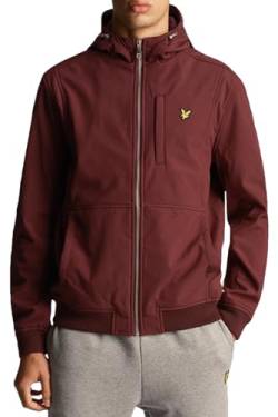 Lyle & Scott Herren Softshelljacke ist eine leichte, vintage-Stil Jacke Herren mit perfekter Passform. Verstellbare Kapuze, Reißverschluss, funktionelle Taschen und elastische Bündchen |Größen XS-XXL von Lyle & Scott